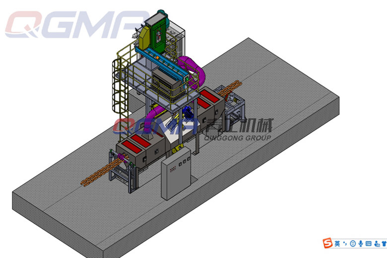 锚链抛丸机的结构及关键技术